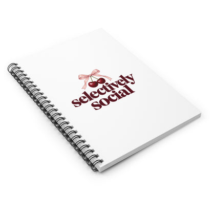Selectively Social | Spiral Notebook