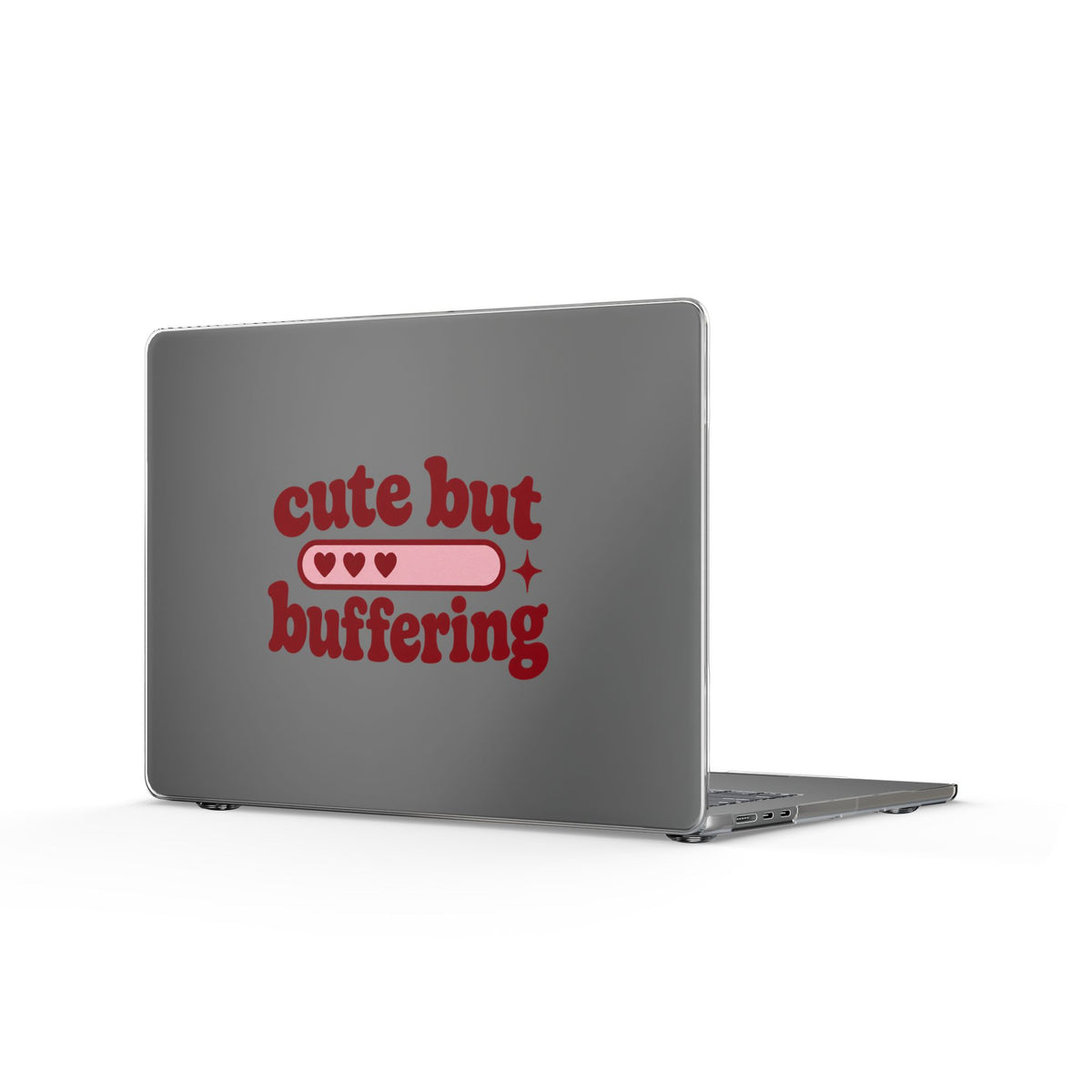 Cute but Buffering | Clear MacBook Case