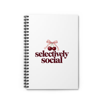 Selectively Social | Spiral Notebook