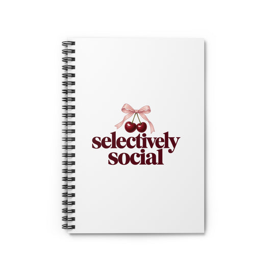 Selectively Social | Spiral Notebook