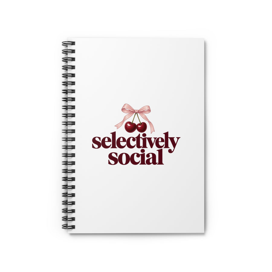 Selectively Social | Spiral Notebook