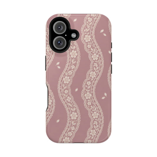 Lace Whisper | Magnetic iPhone Case