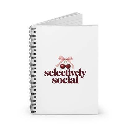 Selectively Social | Spiral Notebook