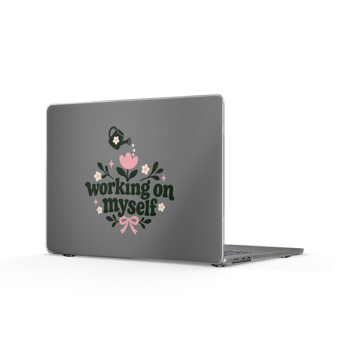 Working on Myself | Clear MacBook Case