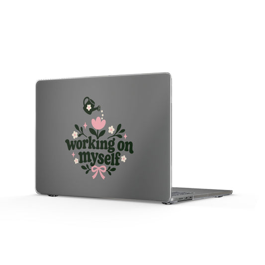 Working on Myself | Clear MacBook Case