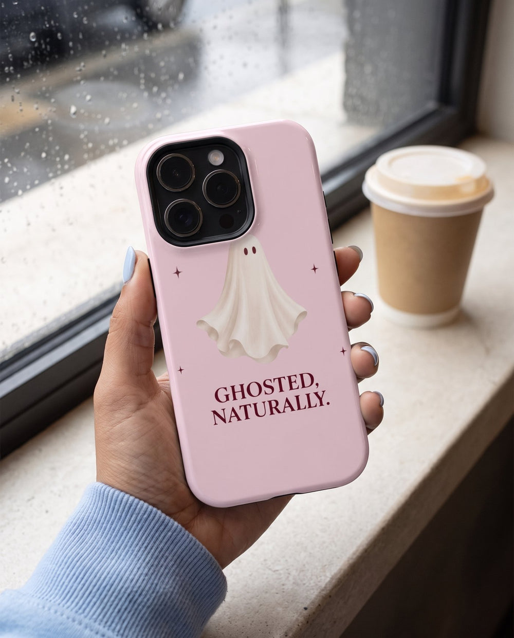 Ghosted, Naturally iPhone case, in hand